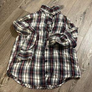 Vintage Plaid Button Up